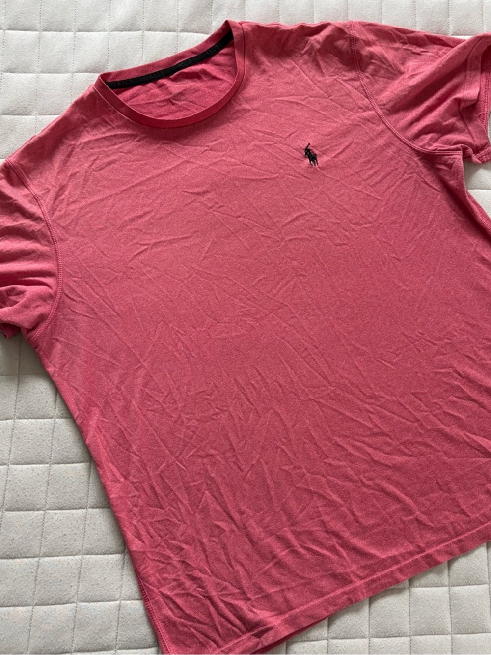 Polo by Ralph Lauren Men’s Coral Short Sleeve Crew Tee with Logo